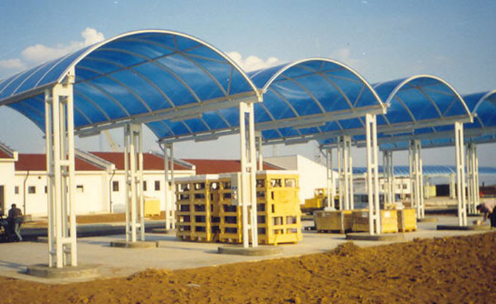 Multiwall Polycarbonate Panels used in arches